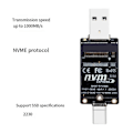 Miniatyrbild 2 av 5: M.2 Till USBA Typ-C HDD-kapsel Adapterkort NVME HDD