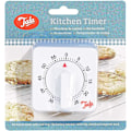 Miniatyrbilde 3 av 3: 1 times hvit mekanisk timer, 60 minutters justerbar timer med høy ringelyd
