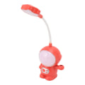 Miniatyrbillede 3 af 8: 3W LED-sengelampe USB-opladning Øjenbeskyttelse Unik form Bærbar blød varm studielæselampe til soveværelse Rød