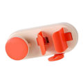 Miniatyrbillede 2 af 4: Multifunktionel vægmonteret tandbørsteholder til badeværelset, opbevaringshylde til tandbørster til husholdning, pink orange