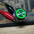 Pikkukuva 6 / 8: 2 kpl 12 ~ 24 VDC painikekytkin 19 mm pyöreä 4PIN itsepalautuskytkin, jossa Light Power Pattern Pattern Green