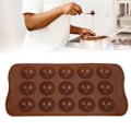 Miniatyrbillede 8 af 8: Kageform Ansigt Formet DIY Slik Chokolade Silikoneform Køkken Bage Tilbehør Ansigt