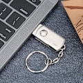 Miniatyrbilde 5 av 8: Sølvmetall roterende U-disk for Windows 98 / 2000 / XP / Vista / 7 / 8 / 10 / Linux 2.4256G