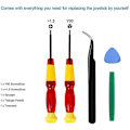 Miniatyrbild 3 av 5: 2-pack Ersättningsjoystick Analog Thumbstick Del för Switch Lite Controller - med Reparationsverktyg Ki-B7