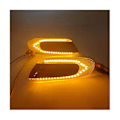 Pikkukuva 2 / 5: 1 Pari auton LED-sivuvaloja, mustattu kuori MINI F55 F56 F57 2014-2020, keltainen valo, juokseva vesi, suuntavilkku-B10