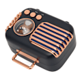 Miniatyrbild 6 av 8: Bluetooth 5.0-högtalare 5W Stereostöd Minneskort Bärbar trådlös minihögtalare för MP3-mobiltelefoner Bärbara datorer Svart