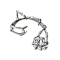 Miniatyrbild 4 av 8: Öronbenklämma Fashionabel Elegant Spindelnät Zinklegering Galvanisering Öron Wrap Crawler för Kvinnor Flickor