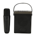 Pikkukuva 4 / 8: Karaoke-koneen setti RGB-valolla, ladattava Bluetooth-kaiutin, jossa 1 langaton mikrofoni kotikaraokeen, musta