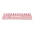 Pikkukuva 4 / 8: Vaaleanpunainen 64 näppäimen mekaaninen näppäimistö 5V DC tukee langatonta 2.4G Bluetooth 3.0 5.0 Type C langallista pelihiirtä Windows Red Switchille