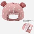 Miniatyrbild 5 av 5: Bomulls babyhatt flicka pojke barn solhatt justerbar sommar höst gul