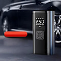 Miniatyrbillede 3 af 5: Mini Bærbar Dæk Inflator med Genopladelig Luftkompressor Trykmåler LED Lys Lav Støj Elektrisk Pumpe til Bil og Cykel