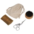 Miniatyrbild 2 av 8: Mustasch styling kit skäggborste träskäggkam mustasch sax skäggvård kit