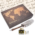 Miniatyrbild 4 av 6: Signature White Feather Pen Set - Retro Craft Collection för elegant bankettskrivande