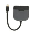 Pikkukuva 3 / 8: 3-in-1 USB C–HD Multimedia Interface -sovitin USB C–USB C USB3.0-moniporttisovitin yhteensopiva Type C -laitteiden kanssa, harmaa musta