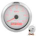 Miniatyrbillede 8 af 8: 85mm Marine Auto GPS Speedometer Universal Speed Odometer 9‑32V med 7 farvet baggrundsbelysning til bil, båd, RV, yachtHvid