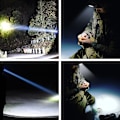Miniatyrbild 5 av 8: Mini LED-strålkastare USB-laddningsbar justerbar vinkel vattentät lätt COB-huvudlampa för bergsklättring nattfiske arbete utomhusbruk