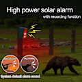 Miniatyrbild 3 av 5: Solcellsdriven rörelsesensorlarm med fjärrkontroll - 130db ljud- och ljussirenlarm - Utomhussäkerhetssystem