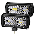 Miniatyrbilde 1 av 3: 2 LED-striper 7\" LED-striper 3 rader med arbeidslys kombinasjonsstråle A