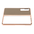 Miniatyrbild 6 av 8: Vikbart phone case för Samsung Galaxy Z Fold 4 Nano Elektropläterat Läder Stjärnmönster Anti-skrapa Telefon Case Grå