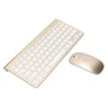 Miniatyrbild 3 av 8: Tangentbord Mus Set 2.4G trådlöst 78 nycklar USB Tunna Etsade Keycaps Ergonomi Mute Button Datortangentbord Mus Guld