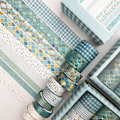 Miniatyrbilde 2 av 3: Dekorativt gullfolie Washi-tapesett - 10 ruller for DIY-håndverk, scrapbooking, bullet-journaler, gaver og dekorering