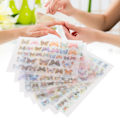 Miniatyrbild 6 av 8: 8 st nagelkonst öronvärme krympslang DIY handgjord material fjärilsform dekoration H1-H8