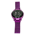 Miniatyrbild 1 av 8: Kvinnor LED- watch LED-pekskärm Stor skärm Hållbar legering Modedesign Digital LED- watch för flickor Kvinnor Vuxen Lila