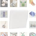 Miniatyrbild 5 av 8: 1 Set DIY Glasfusingpapper Keramiska Fiberpapper Mikrovågsugn Ugn Keramikverktyg