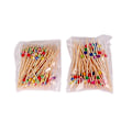 Miniatyrbilde 3 av 5: Bambus Cocktailpinner med Krystallkubeperler - Perfekt for Fester, Frukt og Forretter - Pakke med 100 (4,7 tommer)