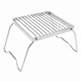 Miniatyrbillede 1 af 5: 1 stk., Multifunktionel Sammenklappelig Bålgryde, Bærbar Campinggrill i Rustfrit Stål, Udendørs Picnic Grill Gasovnsstativ
