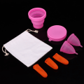 Miniatyrbillede 3 af 8: Silikone Menstruation Cup Feminin Lady Kvinder Hygiejne Menstruation Silikone Cup