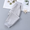 Miniatyrbillede 5 af 8: Børne Joggingbukser Elastisk Talje Løs Pasform Unisex Casual Lange Bukser Med Sidelommer Grå 80
