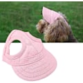 Pikkukuva 3 / 5: Säädettävä musta XL Pet Baseball cap korvarei'illä kissojen ja koirien ulkoiluun