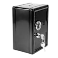 Miniatyrbilde 3 av 8: Barn som lærer leketøy Pengeboks Passord Pengemynter Sparer Safe Box Style Gave med 2 nøkler (svart)