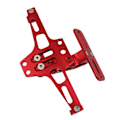 Miniatyrbilde 4 av 8: Motorsykkel skiltbrakett CNC aluminiumlegering Universal justerbar motorsykkel skilt holder rød