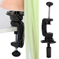 Miniatyrbillede 6 af 8: Professionel frisørhovedformholder mannequin parykmodel frisørtræningsstativ