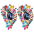 Miniatyrbillede 1 af 8: 2 stk. Corsage Brosche Fashion Retro Exquisite Legering Nåle Applikation Beklædningstilbehør Farverig