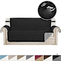 Miniatyrbillede 1 af 5: Vandtæt Universal Pet Sofa Cover - Sort, Anti-Slip Møbelbeskytter - 1 Person 2 Person Sort