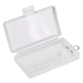 Miniatyrbillede 2 af 8: 5 STK Bærbar Hard PP Transparent Case Holder Opbevaringsboks til 8 x AAA batterier med krog
