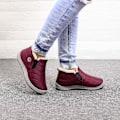 Miniatyrbild 3 av 5: Vinter Snöskor för Män | Vattentäta Lätta Vinterskor | Slip-On Ankelboots i Lila | Storlek 47