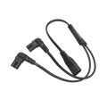 Miniatyrbilde 5 av 8: IEC320 C8 til dobbel C7-kabel hann til hunn 1 inn 2 ut AC-strømsdeler-kabel for LCD-skjerm skrivebordslampe 100‑250V