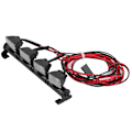 Pikkukuva 3 / 8: 4 LED-valonauha, kattovalot, lamppu, lisävarusteosa Axial scx10 Traxxas trx‑4 RC-autoon (valkoinen)