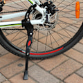Miniatyrbillede 2 af 8: Aluminiumslegering Justerbar Cykel Side Stativ Parkeringsstativ Støttefod (sort)
