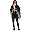 Miniatyrbild 3 av 5: Trendig Oversize Stickad Poncho Cape för Kvinnor - Varma Vinterhalsdukar