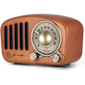 Miniatyrbilde 1 av 5: Bærbar FM-radio med Bluetooth-transistor, oppladbart batteri og tredekor minihøyttaler