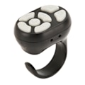 Miniatyrbillede 3 af 8: Fjernbetjening Scrolling Ring Bluetooth 5.3 APP Sidevender Kamera Lukker Fjernbetjening Selfie Knap Clicker med Opladningsetui til Mobiltelefon Sort