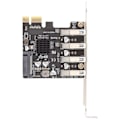 Pikkukuva 8 / 8: USB 3.0 PCIE -laajennuskortti PH64 2U/4U VL805 Chip 5Gbps Lähetys 4-porttinen USB laajennuskortti Windowsille
