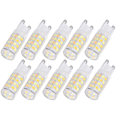 Pikkukuva 6 / 8: 10 kpl G9 220 V LED-lamppu Himmennettävä keraaminen LED-polttimo Vaihda halogeenilamppu ChandelierG9 5W 52LED