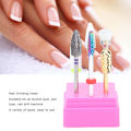 Pikkukuva 7 / 8: 7kpl Ammattimainen Nail Art -hiomapää kuolleen ihon poisto Kynsien hionta kiillotuspääTZ-7