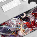 Miniatyrbild 4 av 5: Anime Musmatta Vattentät Antislip Textur Stor Musmatta Cartoon Mönster Naturligt Gummi Gaming Musmatta CMP208 90x40cm(35inx16in)